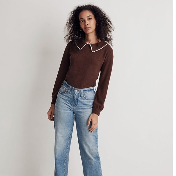 XL Ruffle Collared Long-Sleeve Top - Picture 2 of 8